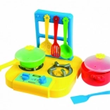 Plynový sporák s hrnci PARTY WORLD