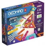 Geomag Glitter – magnetická stavebnice 35 dílků