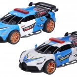 Policejní auto na setrvačník se světelnými a zvukovými efekty 18 cm