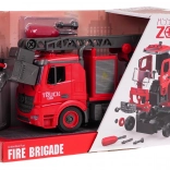 Rozebíratelný hasičský vůz se zvukem a vodní funkcí