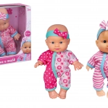 Panenka miminko s mašlí 23 cm – české balení