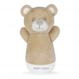 Noční lampička medvídek – plyšový usínáček 15 cm