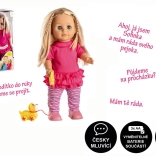 Panenka Sofinka s pejskem – chodící a česky mluvící, 42 cm