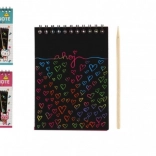 Barevný škrabací notes pro děti