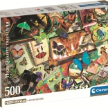 Clementoni puzzle sbírka motýlů 500 dílků