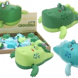 Hračka do koupele natahovací plovoucí krokodýl