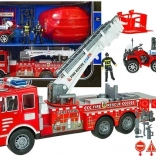 Velká sada Hasičská stanice s helmou a čtyřkolkou