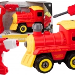 Rozebíratelná lokomotiva na dálkové ovládání – červená