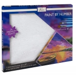 Malování podle čísel západ slunce na jezeře – sada 29 dílů Craft Sensations