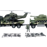 Vojenský tahač s vojákem 80 cm