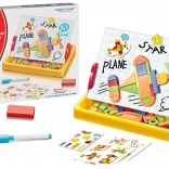 Magnetická tabule na kreslení s geometrickými tvary a magnety