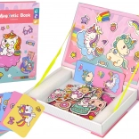 Magnetická kniha s jednorožci