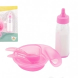 Sada pro panenky s lahvičkou a nádobím