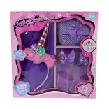 Set pro princeznu: pantoflíčky, kabelka, sukýnka a čelenka