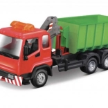 Bburago servisní vozidlo s hákovým zvedákem a jeřábem 1:43