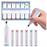 Sada mini zvýrazňovačů pastelových barev 6 ks