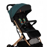 Sportovní kočárek MoMi Estelle zelený se zlatým rámem
