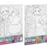 Malování podle čísel na plátno BESTIES 29,7 × 19,5 cm