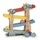 Dřevěná dráha Dino pro děti