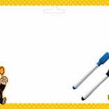 Oboustranná tabulka A4 s motivem Krtek