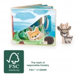 Interaktivní dřevěná obrázková knížka Small Foot