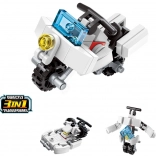 QMAN motorka 3v1 – mini stavebnice (36 dílků)