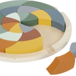 barevné dřevěné puzzle safari mandala small foot