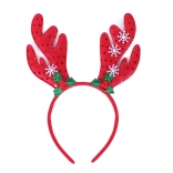 Vánoční čelenka sobí rohy pro děti