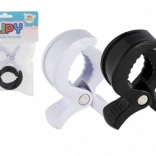 Plastové klipy na kočárek 2 ks černo‑bílé 7,5 × 5 cm