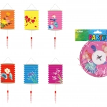 Lampion válec Kvítí 16 cm