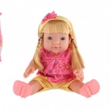 Panenka se zvukem 30 cm v plastové taštičce