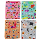 Dárková taška s barevnými samolepkami 32 × 26 × 12 cm