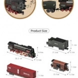 Retro vláček se světly, zvuky a kouřem 138 cm