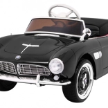Dětské elektrické auto BMW 507 retro, černý roadster