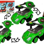 Odrážedlo s vodicí tyčí 3v1 Mega Car zelené