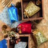 Celofanový sáček Vločka metal 35x50 cm