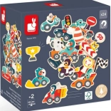 Dřevěné magnetky auta pro děti