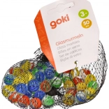 Skleněné kuličky Kočičí oko 50 ks