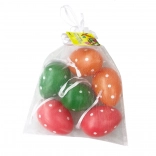 Plastové barevné dekorační vajíčko 4x6 cm