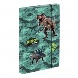 OXYBAG box na sešity A4 jumbo dinosaurus s gumičkou
