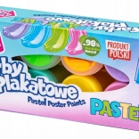 Temperové barvy ASTRA pastelové 12×20 ml, 2 neonové