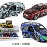 kovové závodní autíčko 1:32 s otevíracími dveřmi a světlem