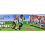 Dětská fotbalová branka s terčovými otvory a míčem