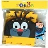 Dětský růstový metr Krtek – žlutý, pěnový, 5 dílů