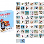 Pexeso KRTEK zimní hrátky v krabičce