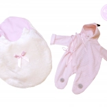 Obleček pro panenku New Born s dinosauřím designem