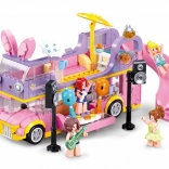 Sluban rock hudební obytný autobus double decker stavebnice