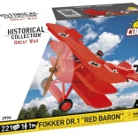 Stavebnice letadla Fokker DR.1 Red Baron – 221 dílků