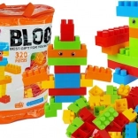 Velký stavebnicový set v pytlíku 320 kusů