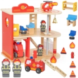 dřevěná hasičská stanice 3 patra 14 dílů viga